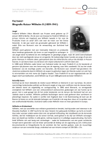 Biografie Keizer Wilhelm II (1859-1941)