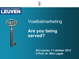 Voetbalmarketing Lagae - FEB Leuven