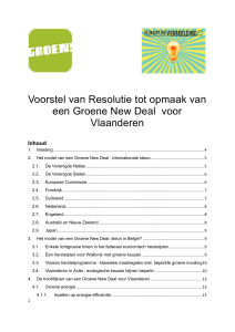 4. De hoofdlijnen van een Groene New Deal voor Vlaanderen