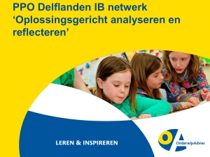 B2 Oplossingsgericht analyseren en reflecteren