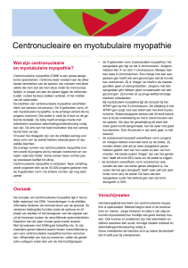 Centronucleaire en myotubulaire myopathie