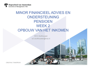 Minor financieel advies en ondersteuning pensioen