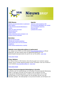 VGN Nieuws Website www.bijzonderwelkom.nl gelanceerd B`log