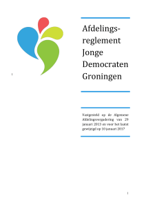 Afdelingsreglement JD Groningen 2017