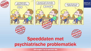 Speeddaten met psychiatrische problematiek