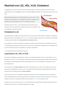 Waarheid over LDL, HDL, VLDL Cholesterol