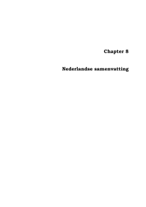 Chapter 8 Nederlandse samenvatting