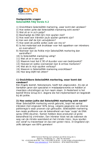 FAQ V4.2 SelectaDNA - Vink Verbeek Verzekeringen