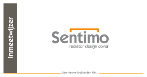 Inmeetwijzer - Stel zelf uw Sentimo Radiator Design Cover samen