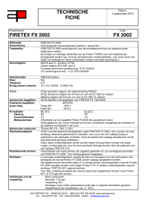 technische fiche firetex fx 2002 fx 2002
