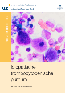 Idiopatische trombocytopenische purpura