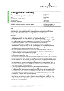 Management Summary - Productschap Tuinbouw
