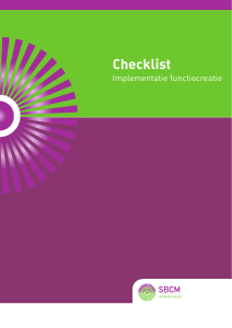 Checklist - Samen voor de klant