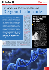 De genetische code