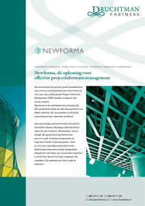 Newforma, dé oplossing voor efficiënt projectinformatiemanagement