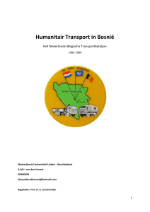 Humanitair Transport in Bosnië