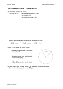 Toetsmodule hoofdstuk 7: Vlakke figuren