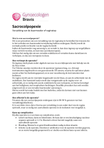 Sacrocolpopexie - Gynaecologen Bravis