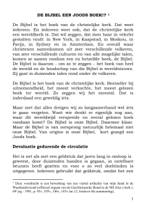 De Bijbel een Joods boek (1)