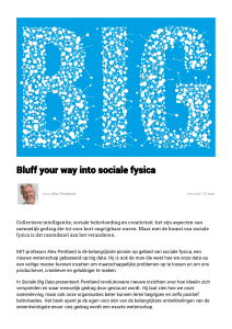 Bluff your way into sociale fysica | Bright Ideas