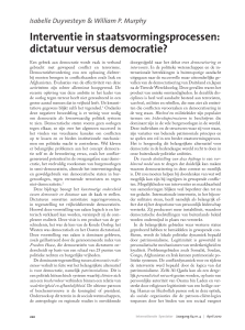 dictatuur versus democratie?