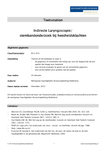 Indirecte Laryngoscopie - Huisartsopleiding Nederland
