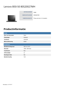 Productinformatie Lenovo B50-50 80S20027MH