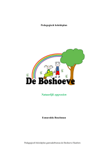 Het pedagogisch beleidsplan van gastouderbureau De Boshoeve