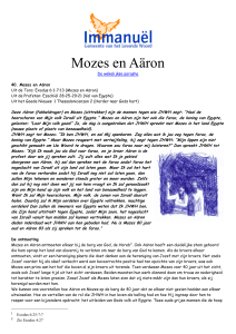Mozes en Aäron - Immanuël, Gemeente