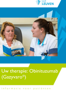 Uw therapie: Obinituzumab (Gazyvaro®)