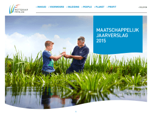 Maatschappelijk jaarverslag Wetterskip Fryslân 2015