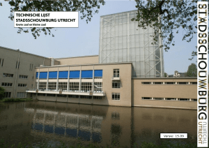 Technische lijst DE NL - Stadsschouwburg Utrecht