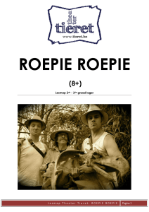 Lesmap Theater Tieret: ROEPIE ROEPIE