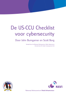 De US-CCU Checklist voor cybersecurity