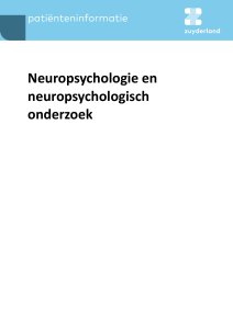 Neuropsychologie en neuropsychologisch onderzoek