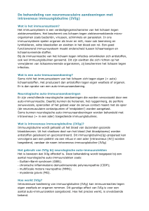 IVIg - VSN Hulpverleners - Vereniging Spierziekten Nederland