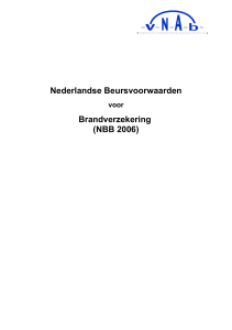 Nederlandse Beursvoorwaarden Brandverzekering