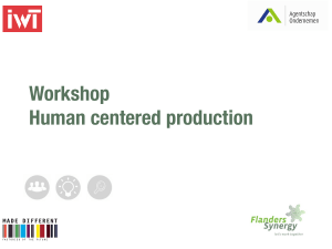 Workshop Human centered production