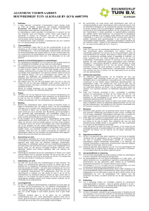 algemene voorwaarden bouwbedrijf tuin alkmaar bv (kvk 66007399)
