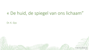 De huid de spiegel van ons lichaam