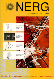 jaargang 63 nr 1 1998 - Het Koninklijk Instituut Van Ingenieurs
