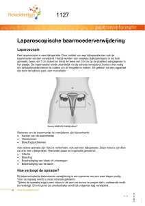Laparoscopische baarmoederverwijdering