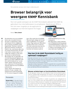 Browser belangrijk voor weergave KNMP Kennisbank