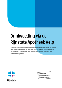 Drinkvoeding via de Rijnstate Apotheek Velp