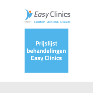 Prijslijst behandelingen Easy Clinics