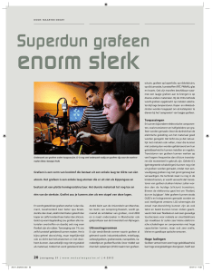 Superdun grafeen - Metaal Magazine