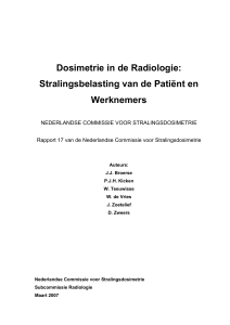 Dosimetrie in de Radiologie: Stralingsbelasting van de Patiënt en