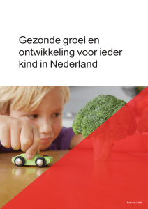 Gezonde groei en ontwikkeling voor ieder kind in Nederland