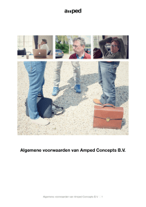 Algemene Voorwaarden Amped concepts B.V.