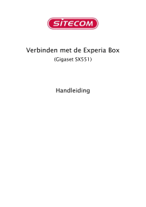 Verbinden met de Experia Box (Gigaset SX551) Handleiding